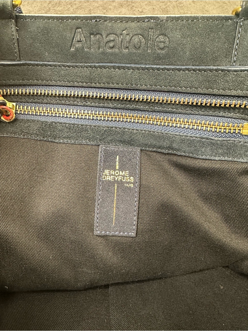 Jerome Dreyfuss Anatole Colorblock Leather Tote Bag - Picture 9 of 12
